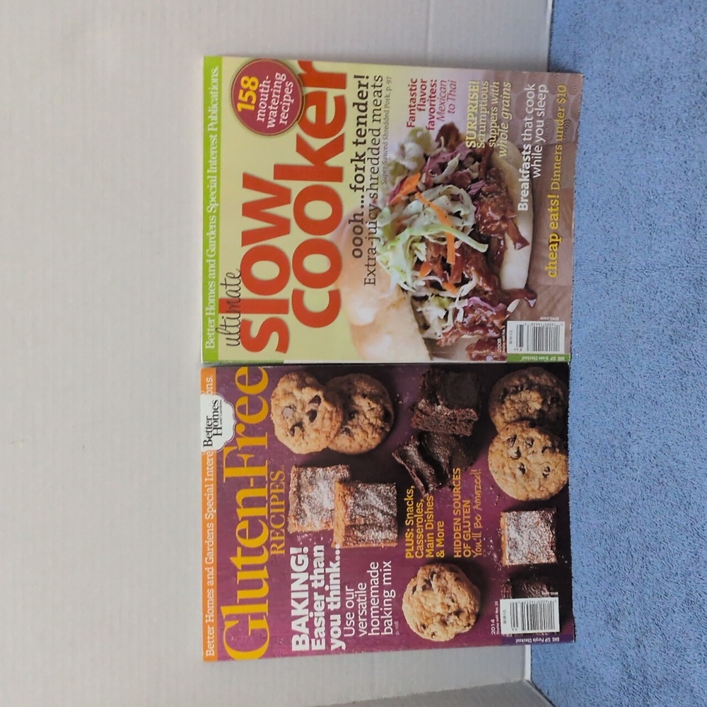 Better Homes & Gardens Lot of 2 Magazines; Gluten Free & Ultimate Slow Cooker